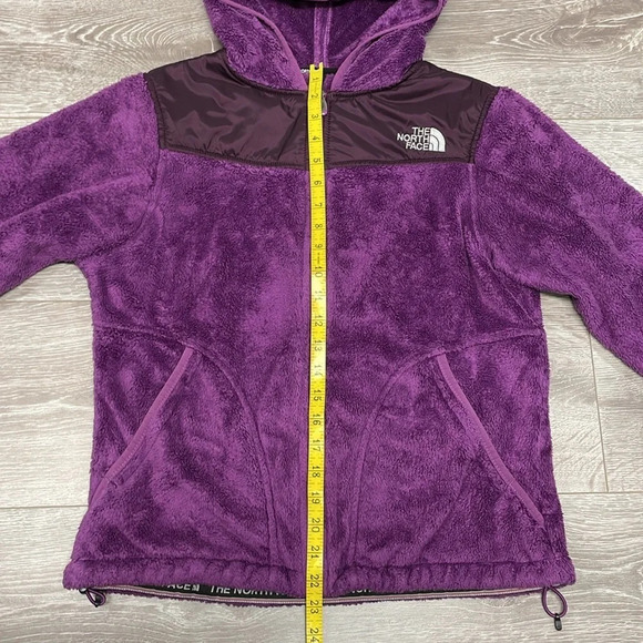 The North Face Oso Furry Fleece Hoodie Full Zip Berry Lacquer S - Picture 9 of 16